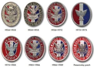 Eagle Scout Badges Through the Year
