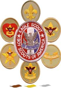 Trail to Eagle Cluster of BSA Rank Patches